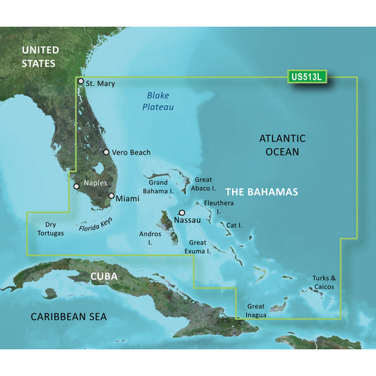 Garmin BlueChart g3 Vision HD - VUS513L - Jacksonville - Bahamas - microSD/SD [010-C0742-00]