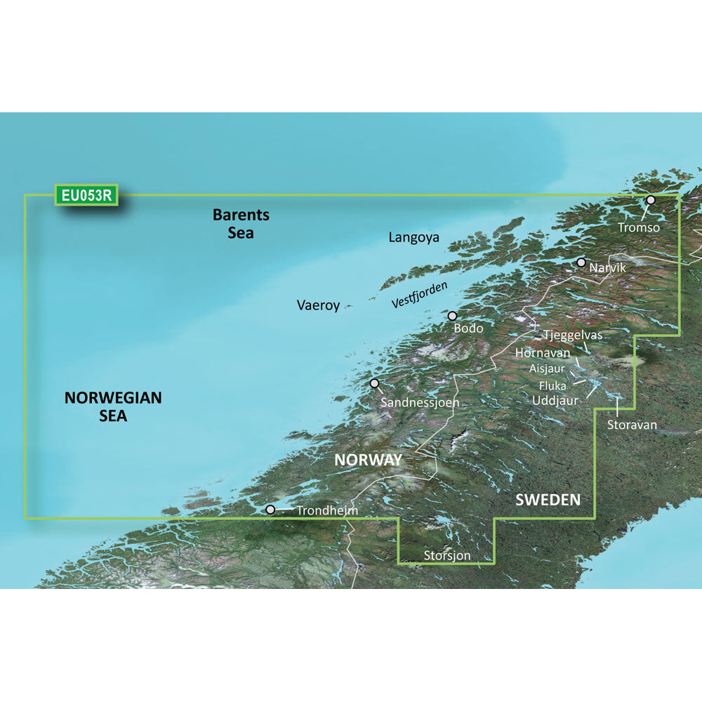 Garmin BlueChart g3 HD - HXEU053R - Trondheim - Tromso - microSD/SD [010-C0789-20]