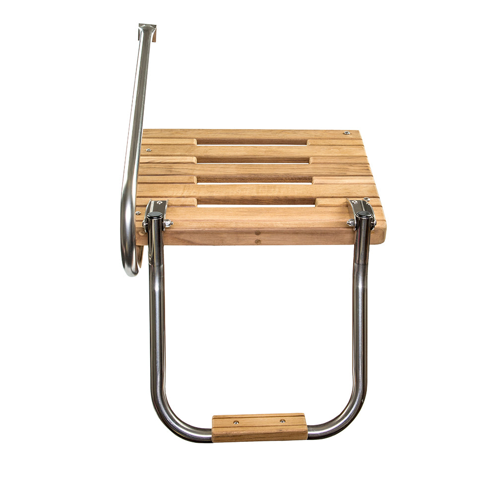 Whitecap Teak Swim Platform w/Ladder f/Outboard Motors [60902]