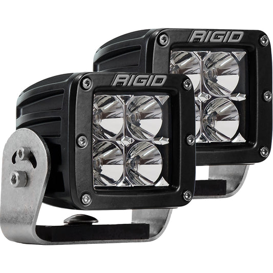 RIGID Industries D-Series PRO - Flood LED - Pair - Black [222113]