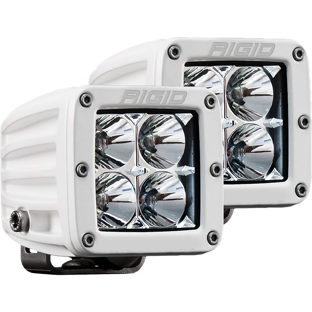 RIGID Industries D-Series PRO Hybrid-Flood LED - Pair - White [602113]