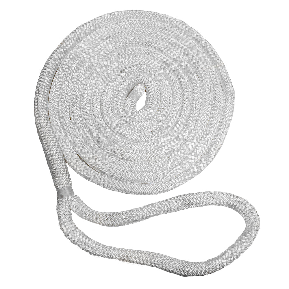 New England Ropes 3/8" Double Braid Dock Line - White - 15 [C5050-12-00015]