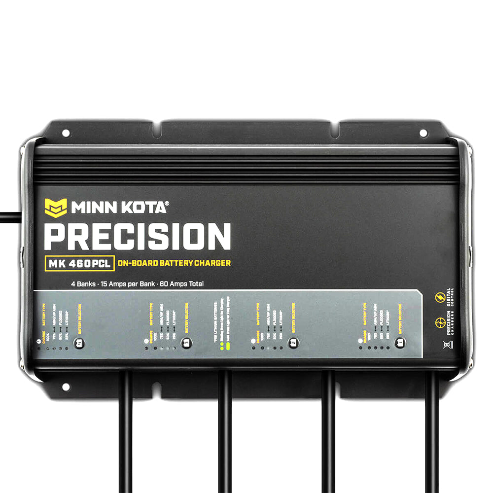 Minn Kota On-Board Precision Charger MK-460 PCL 4 Bank x 15 AMP LI Optimized Charger [1834602]