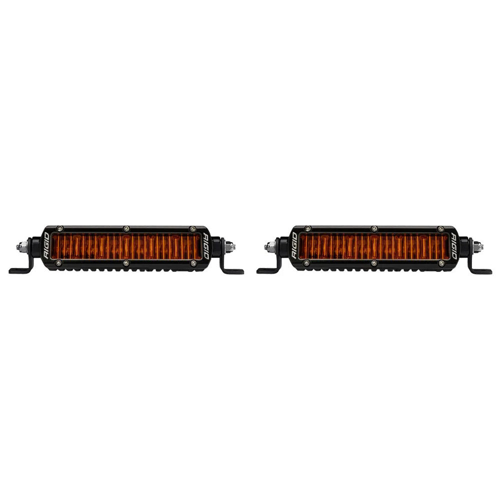 RIGID Industries SR Series SAE 6" w/Amber Pro Lens - Pair [906705]